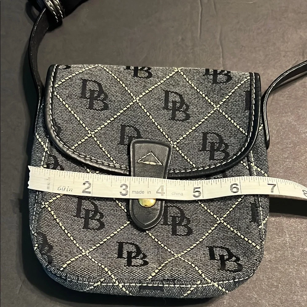 Dooney & Bourke Black and Gray Crossbody Bag with Gold Hardware - Picture 7 of 11